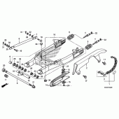 Схема узла: Задний рычаг (Маятник) для Honda VT750 Shadow RS