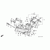 Схема вузла: Рама для Honda VFR750F VFR750R (RC30)
