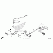 Схема вузла: Педаль (Лапка) для Honda CBR300R