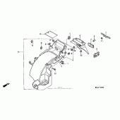 Схема узла: Заднее крыло для Honda ST1100 Pan-European