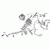 Схема вузла: Front valve unit (CBR600RA) для Honda CBR600