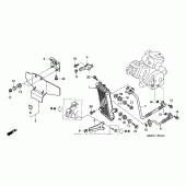 Схема вузла: Масляний охолоджувач (02- 05) для Honda RVT1000R RVT RC51