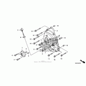 Схема вузла: Права кришка картера для Honda FSC600 Silver Wing
