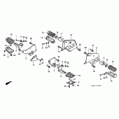 Схема вузла: Підніжки для Honda GL1500 F6C