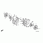 Схема узла: Вентилятор для Honda GL1800 Gold Wing