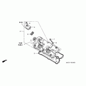Схема узла: Клапанная крышка для Honda CBR1100XX Blackbird