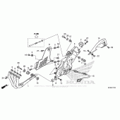 Схема вузла: Вихлопна система для Honda CBR1000 CBR1000RR Fireblade