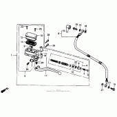 Схема узла: Цилиндр сцепления для Honda ST1100 Pan-European