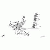 Схема узла: Рулевая траверса для Honda CRF450 CRF450X