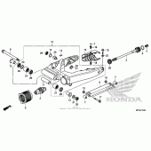 Схема вузла: Задній важіль (Маятник) для Honda VT1300 Interstate