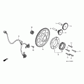 Схема вузла: Генератор / starting clutch для Honda XRV750 Africa Twin