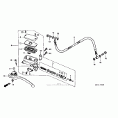 Схема вузла: Циліндр зчеплення для Honda VFR800 Interceptor