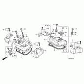 Схема узла: Клапанная крышка для Honda VT750 Shadow Spirit