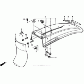 Схема вузла: Заднє крило для Honda XR250