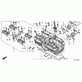 Схема вузла: Головка циліндра для Honda CB1100