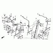 Схема узла: Second master cylinder для Honda ST1100 Pan-European