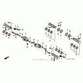 Схема вузла: Підніжки для Honda VT600 Shadow VLX Deluxe