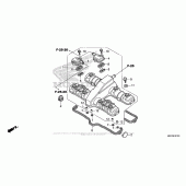 Схема вузла: Клапанна кришка для Honda CB1100