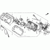 Схема вузла: Спідометр + тахометр для Honda XL600 Transalp