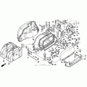 Схема узла: Кофр для Honda GL1500 Gold Wing Aspencade