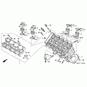 Схема вузла: Головка циліндра для Honda CBR600 CBR600F