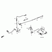 Схема узла: Педаль(Лапка) для Honda CBF125