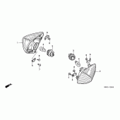 Схема узла: Поворотники для Honda VFR800 VFR