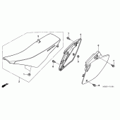 Схема узла: Сиденье & Боковой обтекатель (CRF450R5,6,7,8) для Honda CRF450 CRF450R