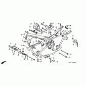 Схема вузла: Рама для Honda CMX250 Rebel