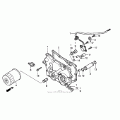 Схема вузла: Transmission cover для Honda GL1500 Valkyrie Tourer