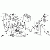 Схема вузла: Акумулятор для Honda VTX1300