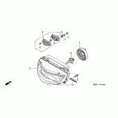 Схема вузла: Фара для Honda VTR1000 Superhawk
