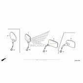 Схема вузла: Mirror для Honda VT1300 Stateline