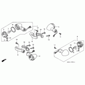 Схема вузла: Поворотники для Honda GL1500 F6C
