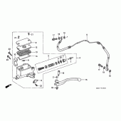 Схема вузла: Головний циліндр зчеплення для Honda GL1500 F6C