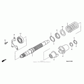 Схема узла: Primary shaft для Honda ST1100 Pan-European