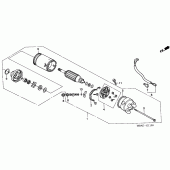 Схема вузла: Стартер електричний для Honda VT750 Shadow ACE