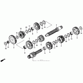 Схема узла: Трансмиссия для Honda ST1100 Pan-European