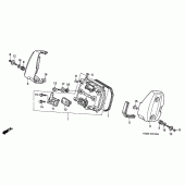 Схема вузла: Клапанна кришка (FRONT) для Honda VT125 Shadow