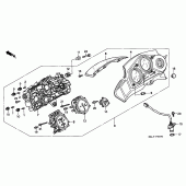 Схема узла: Панель приборов для Honda CBR600 CBR600F