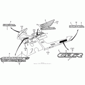 Схема вузла: Stripe 93 для Honda CBR1000 CBR1000F Hurricane