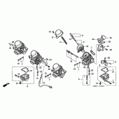 Схема вузла: Карбюратор (COMPONENT PARTS) для Honda CBF600