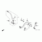 Схема вузла: Pedal / kick starter arm для Honda CRF250 CRF250R
