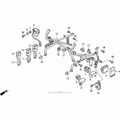 Схема узла: St1100 cowl stay 95-98 для Honda ST1100 Pan-European