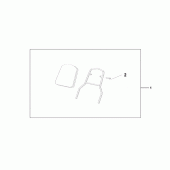 Схема вузла: Chrome backrest w для Honda VT750 Shadow Aero