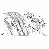 Схема вузла: Задній амортизатор для Honda CRF250 CRF250R