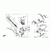 Схема вузла: Front головний гальмівний циліндр (fsc600`02 / d`03-`05) для Honda FSC600 Silver Wing