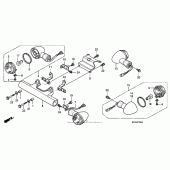 Схема вузла: Поворотники для Honda VTX1300