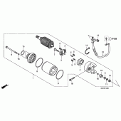 Схема вузла: Стартер електричний для Honda NSA700 DN-01
