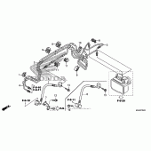 Схема вузла: Front brake pipe для Honda VT750 Shadow Aero